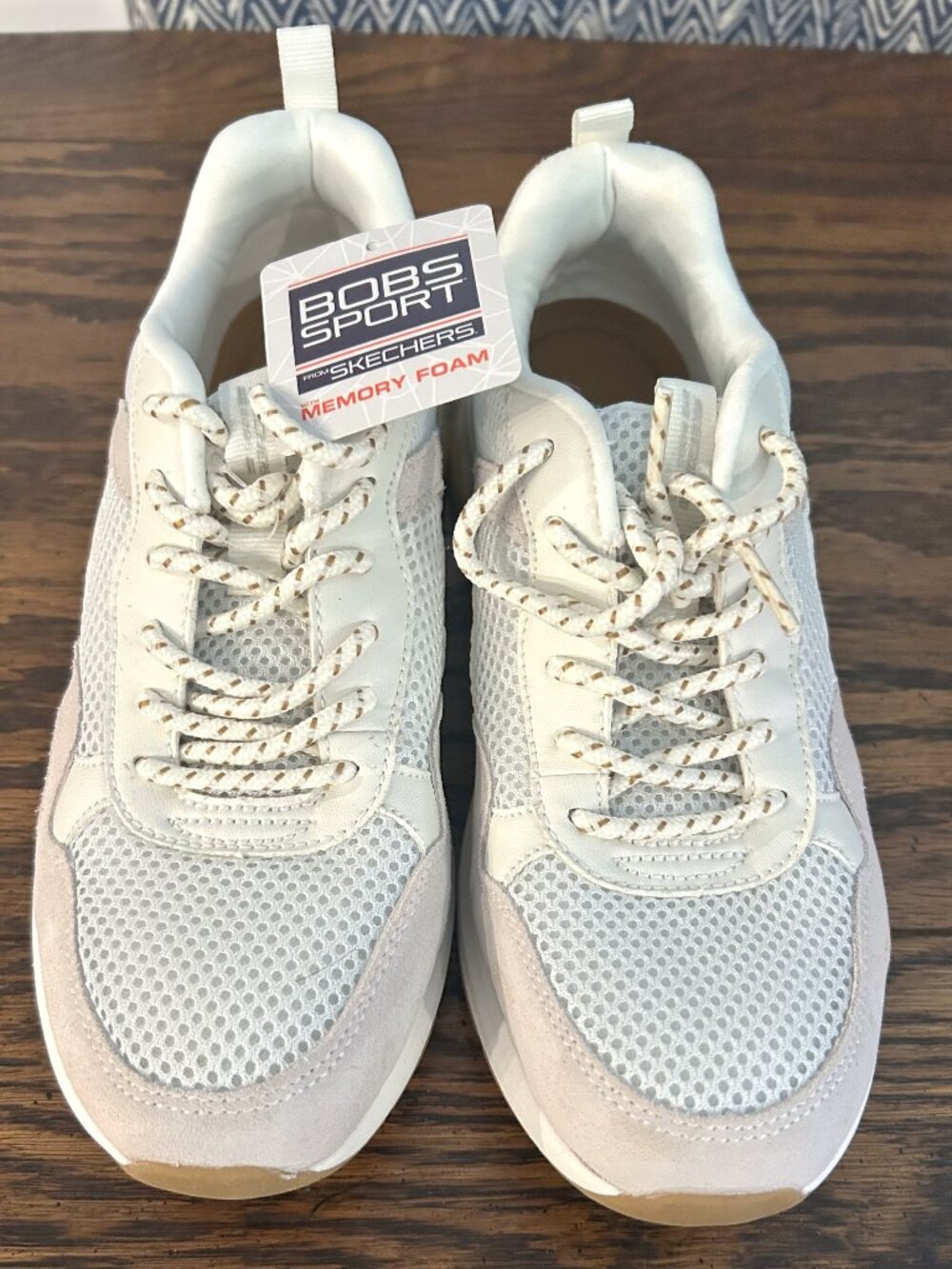 Skechers Bobs Sport Pulse Air-Night Mystic Memory Foam Mesh White, Size 7